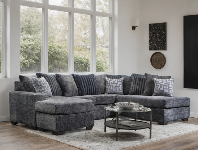 2875-07 Charcoal Sectional