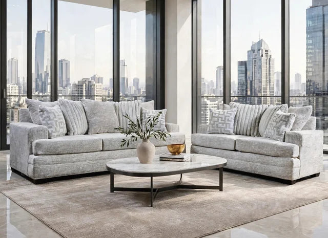 2675-05 Oyster Sofa & Loveseat Set