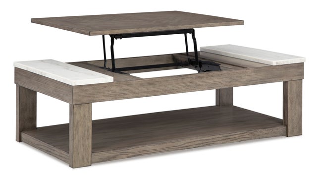 T854-9 Lift Top Cocktail Table (MARBLE TOP)