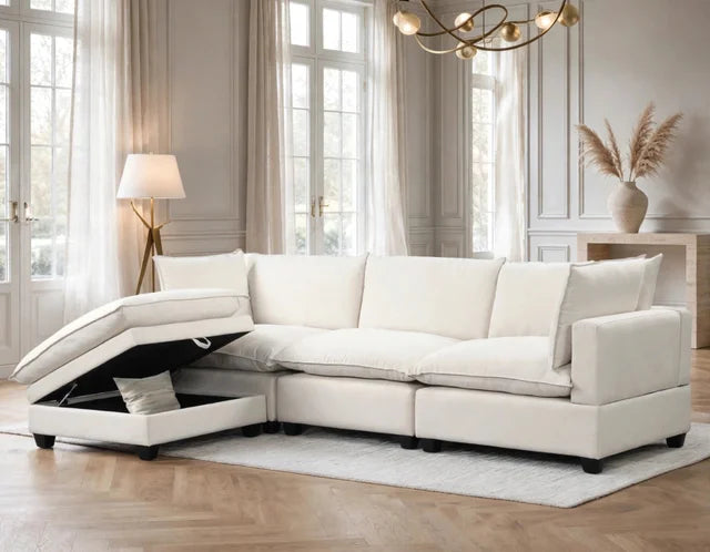 Cloud2 Sand Linen Modular Sectional