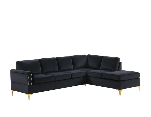 Vogue2 Black Sectional **NEW ARRIVAL**