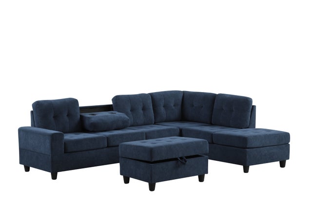 44Heights Reversible Sectional + Ottoman