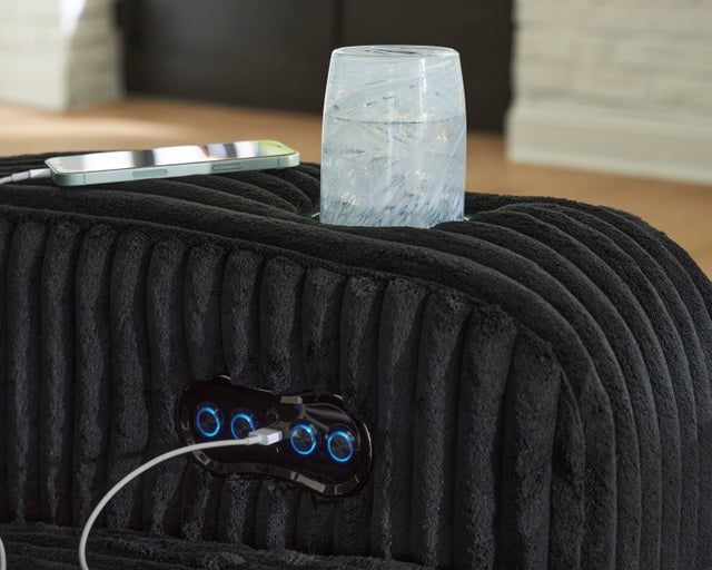 Ashley 642-02 - 2PC or 3PC Power Reclining LED/STEREO Set **NEW ARRIVAL**