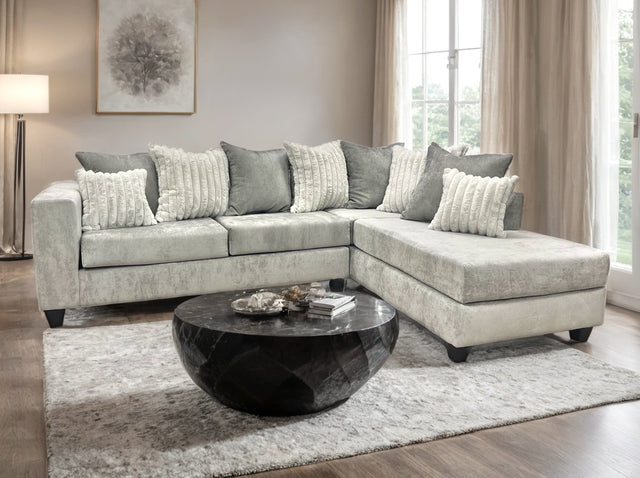 110-SILVER Sectional **NEW ARRIVAL** **SUPER SALE**