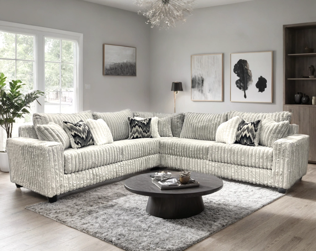 9600 - Gray Sectional (Oversized) **NEW ARRIVAL**