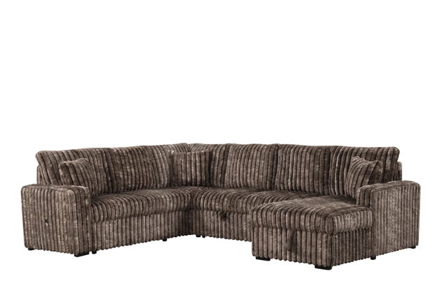 Sonic Brown Sectional With Pull-Out Bed **NEW ARRIVAL**
