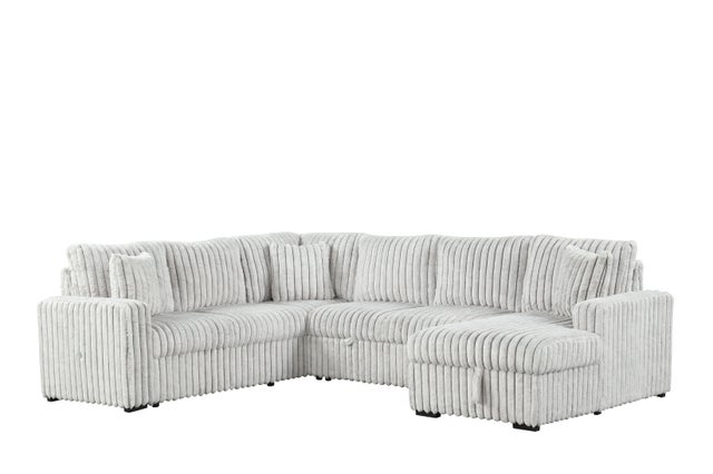 Sonic Gray Sectional With Pull-Out Bed **NEW ARRIVAL**