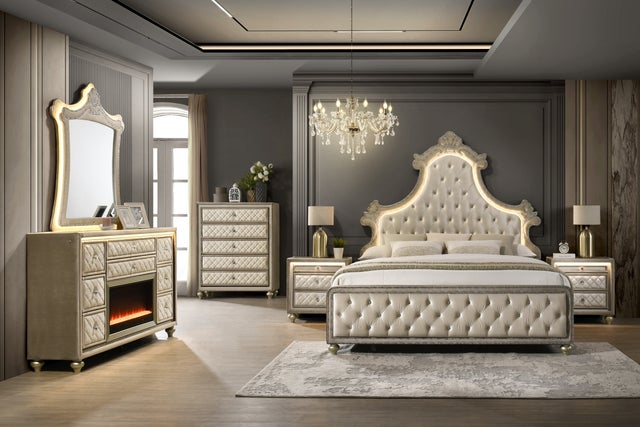 Majesty2 Beige 4PC or 5PC Set - Queen, King