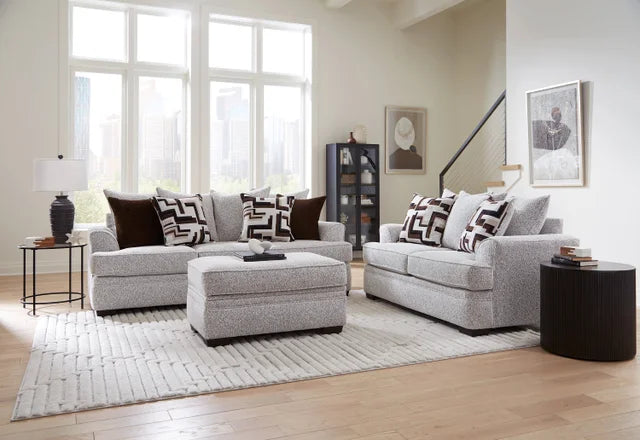 100 Cognac Sofa & Loveseat Set