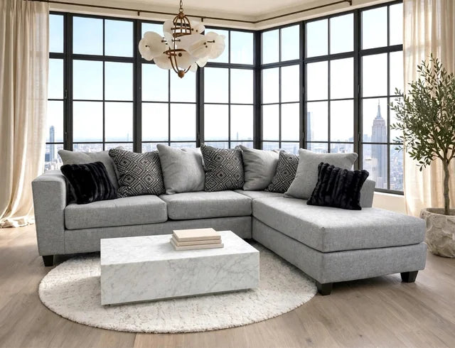110 - Gunmetal Sectional **ON SALE**