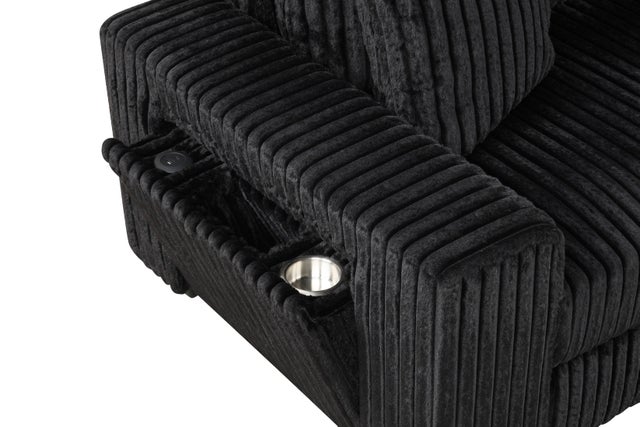 Bazooka Black 7PC Sectional
