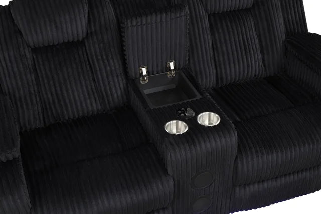 Hulk10 Black - 3PC Reclining Set