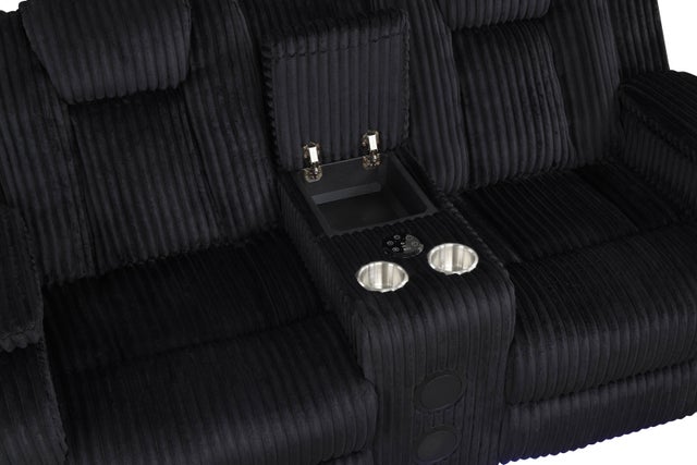 Hulk10 Black - 3PC Reclining Set