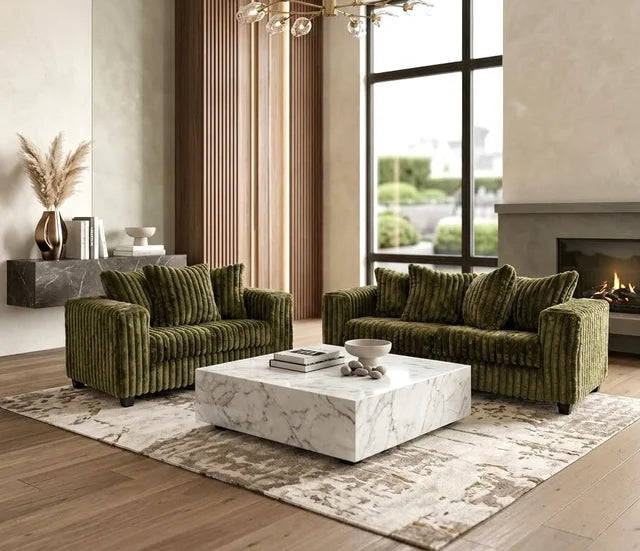 510 Olive- Sofa & Loveseat Set **NEW ARRIVAL**