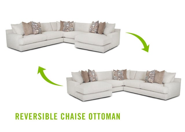 Franklin 961 Jude Natural - OVERSIZED Reversible Sectional **NEW ARRIVAL** **PREMIUM QUALITY**