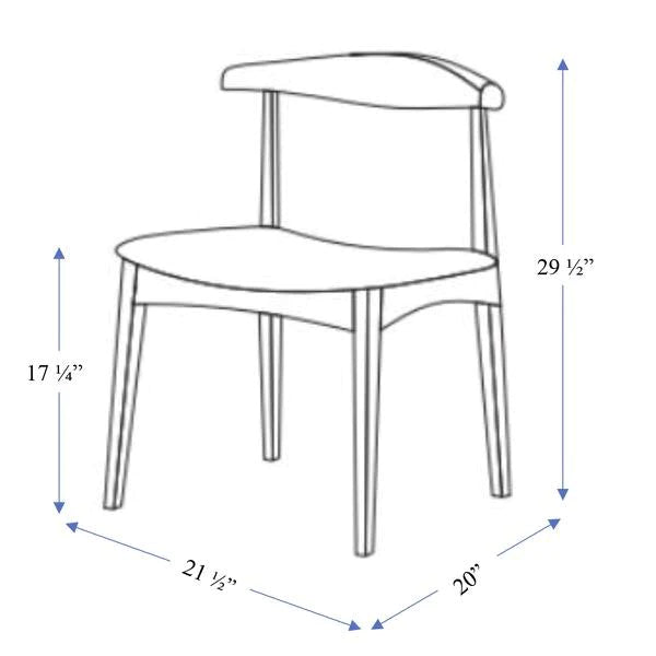 Juliet Dining Chair (Black Leather)