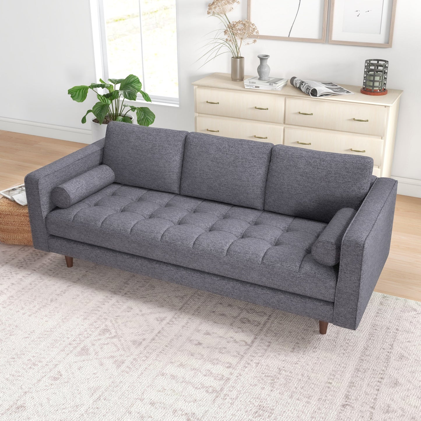 Tessa Sofa (Dark Grey Linen)