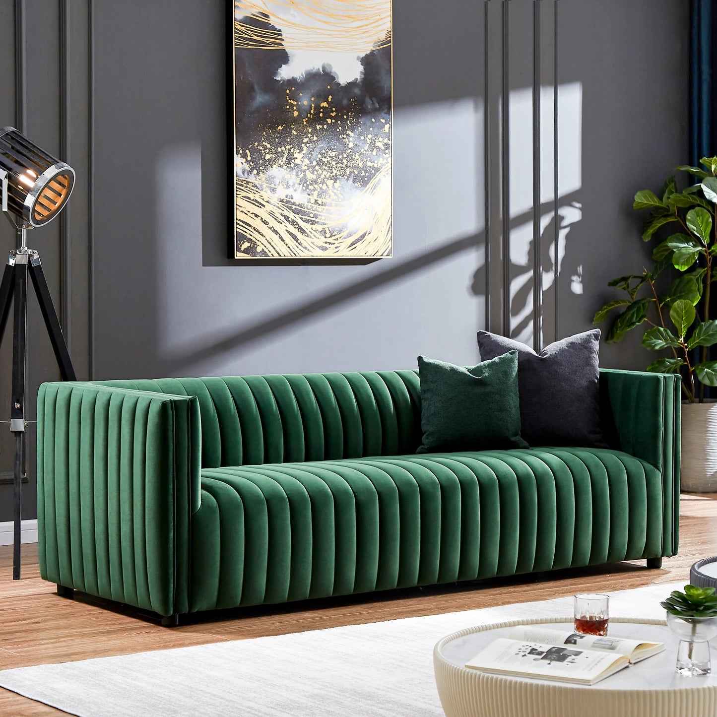 Sierra Sofa (Green Velvet)