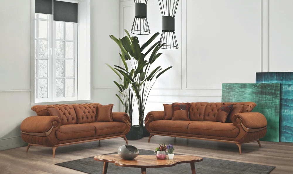 Boston Sofa & Loveseat - Taba