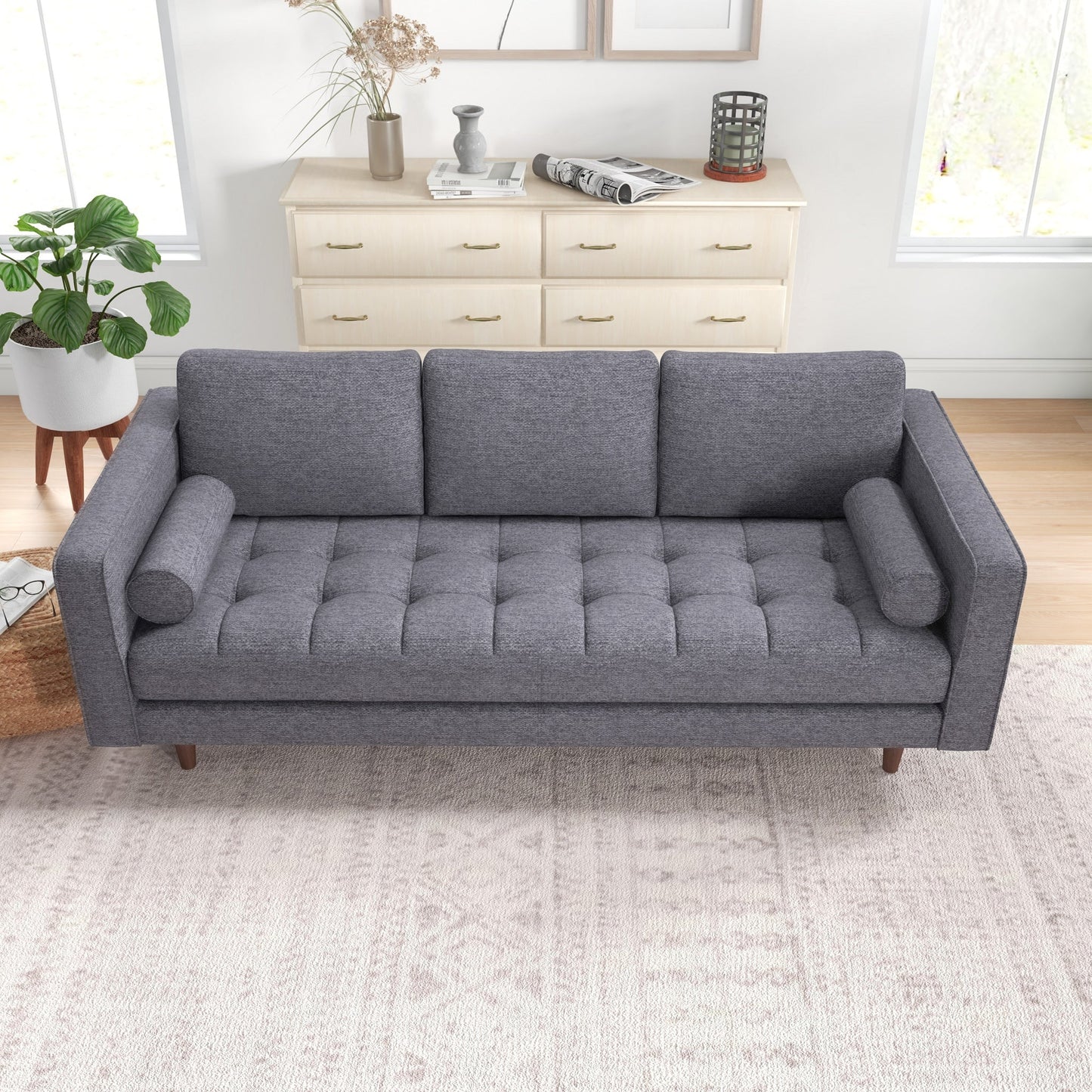Tessa Sofa (Dark Grey Linen)