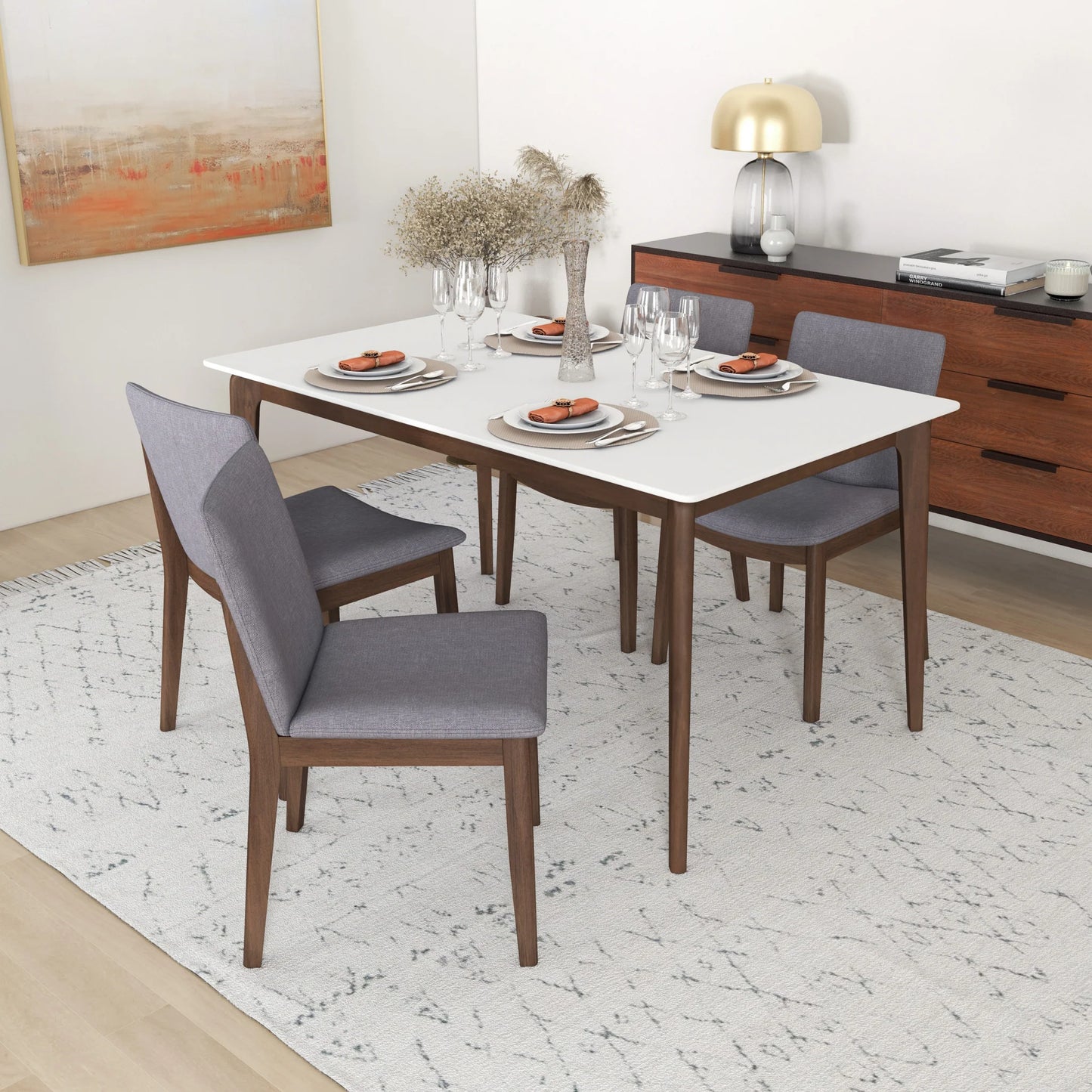 Virginia Dining Chair (Light Grey)