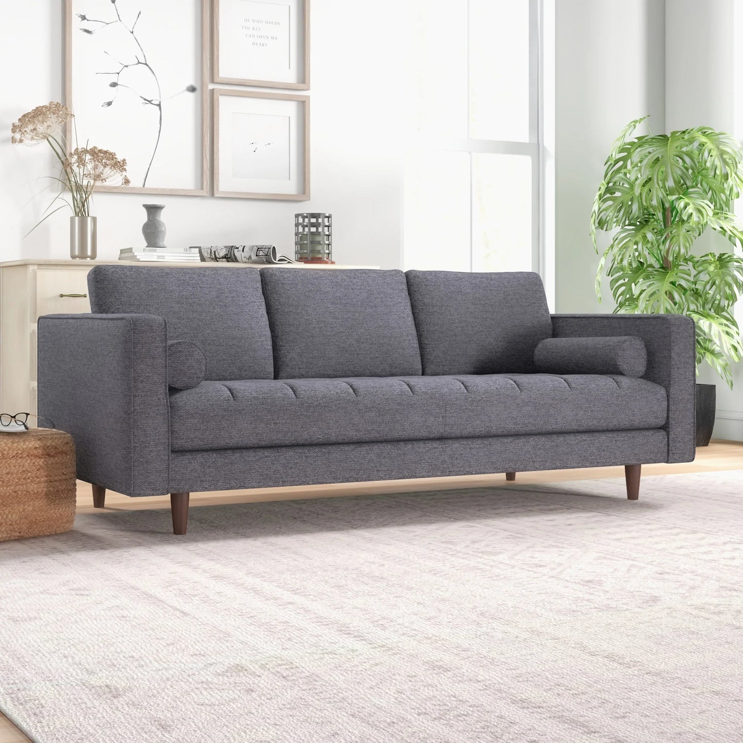 Tessa Sofa (Dark Grey Linen)