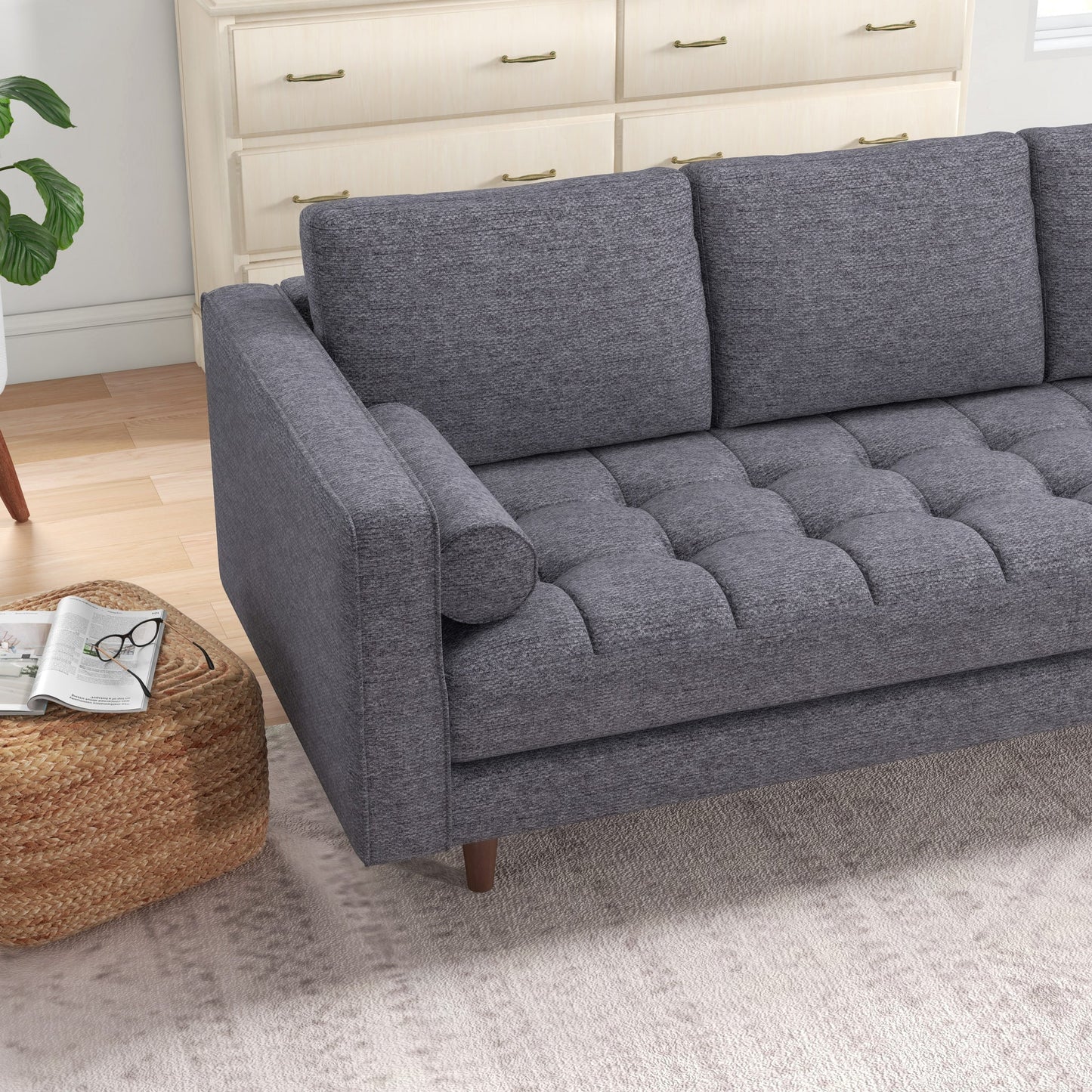 Tessa Sofa (Dark Grey Linen)