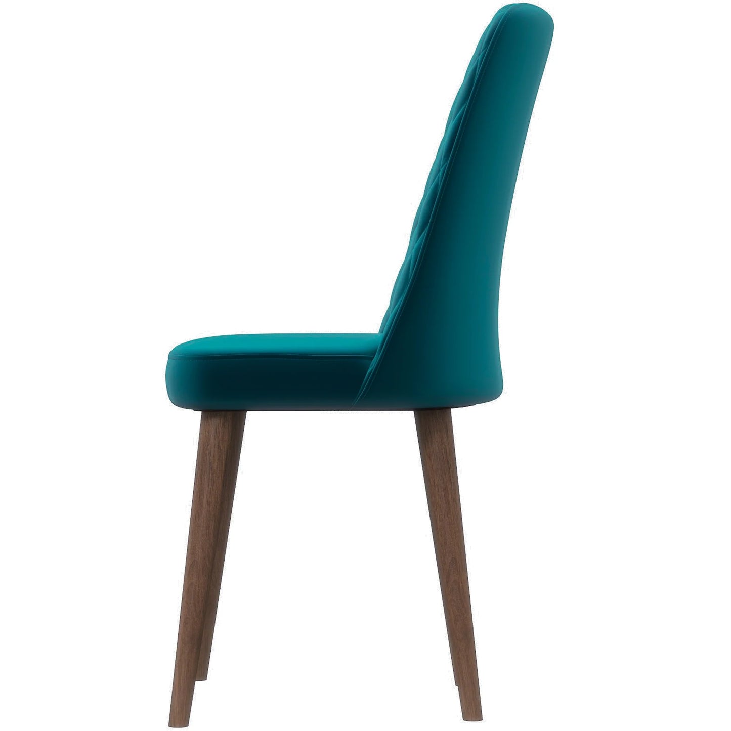 Evette Mid Century Modern Teal Dining Chair