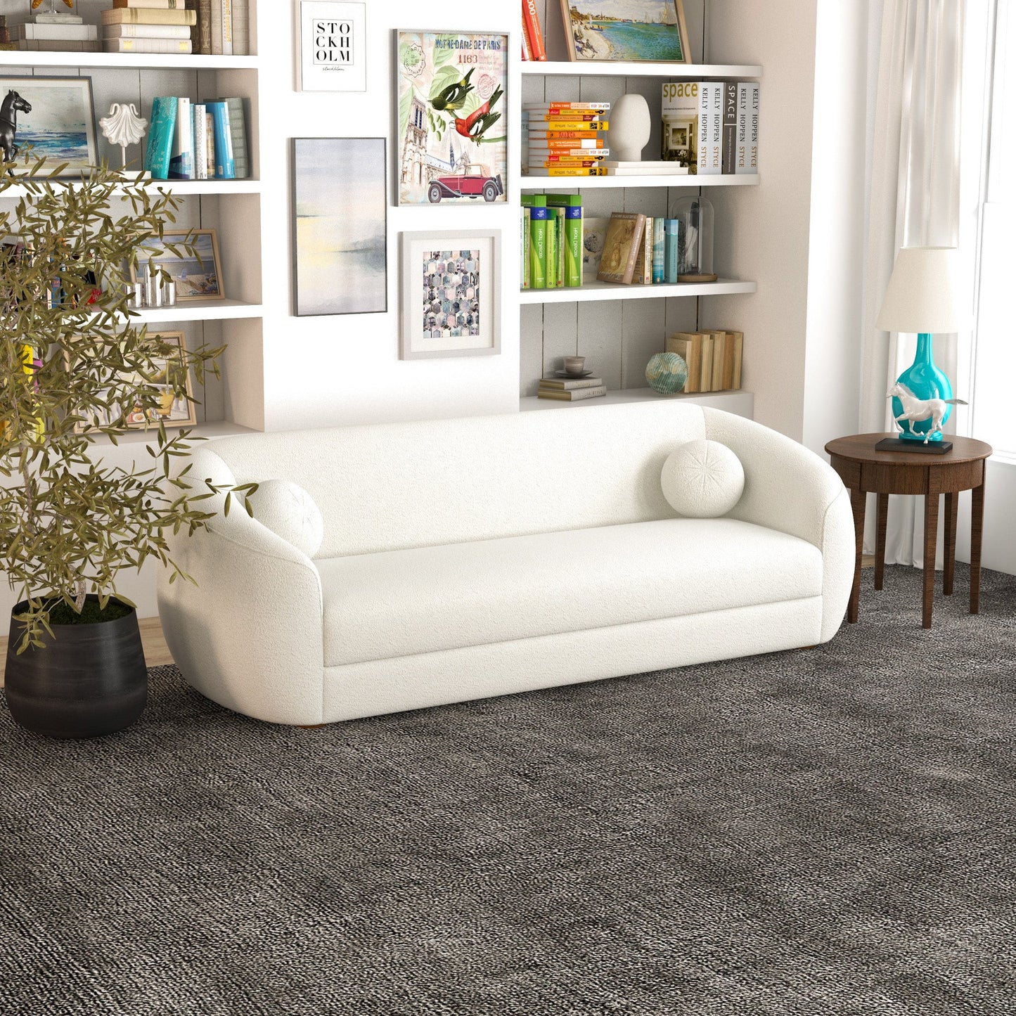Norma Sofa (Cream Boucle)