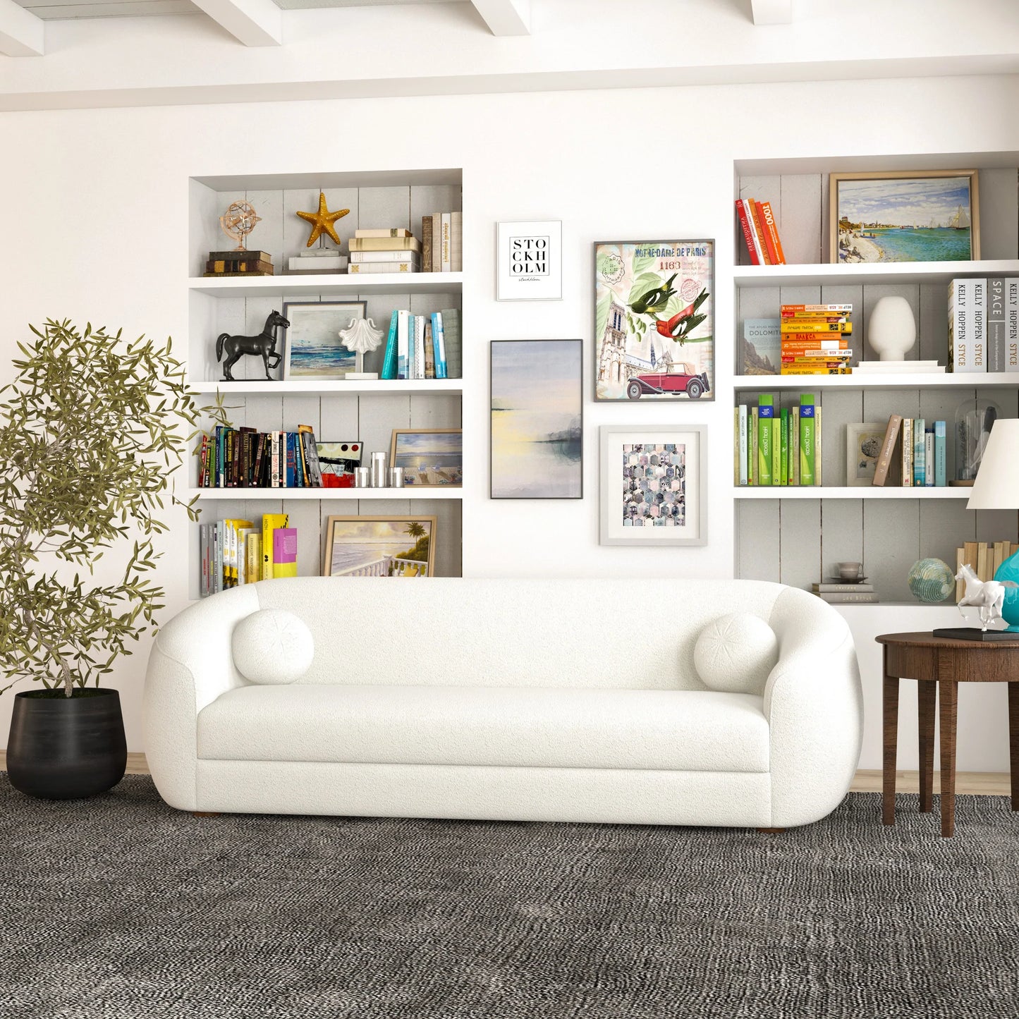 Norma Sofa (Cream Boucle)