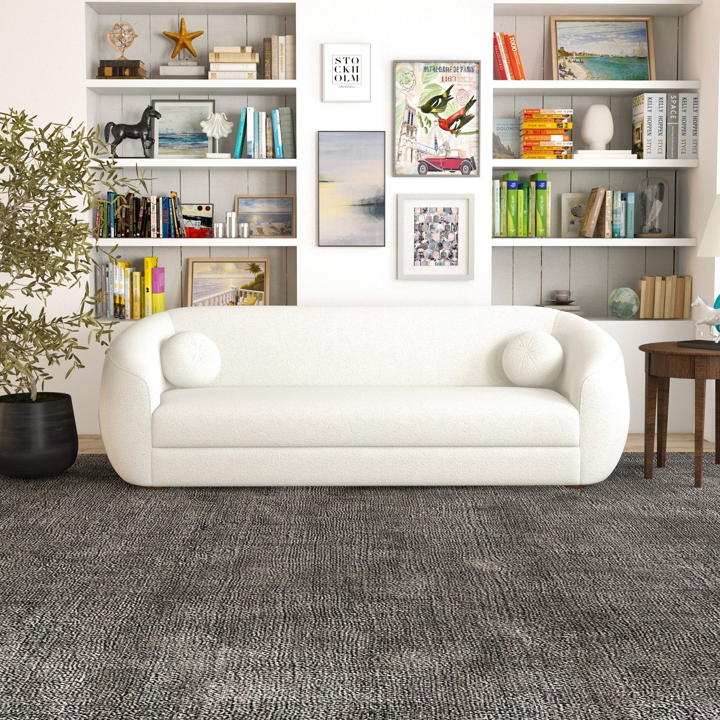 Norma Sofa (Cream Boucle)