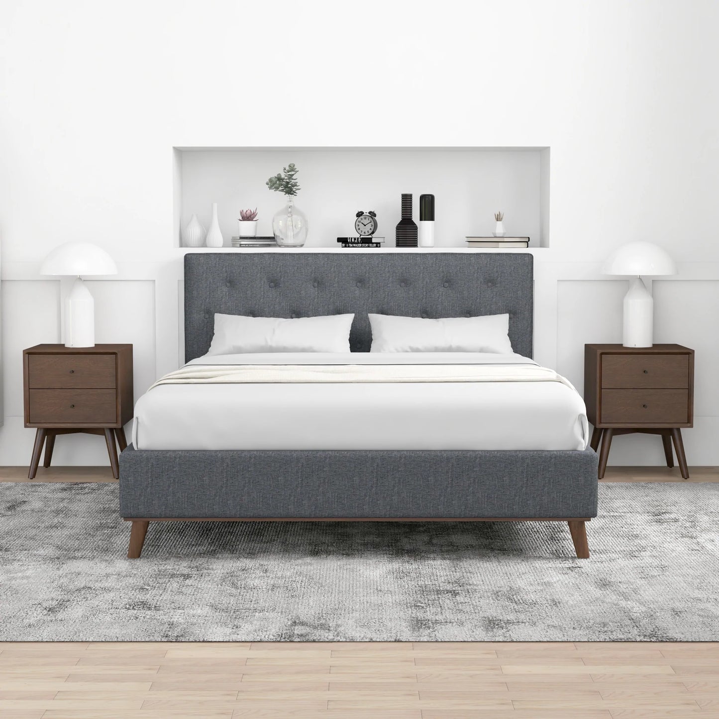 Ashton Bed - Dark Gray