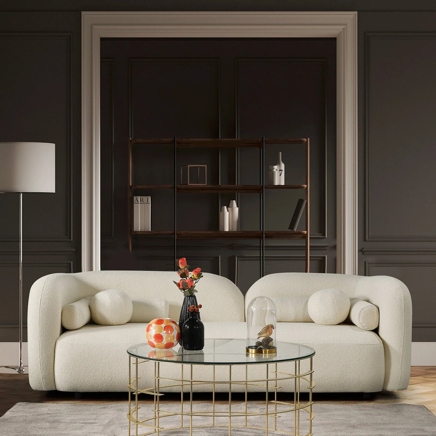 Bodrum Sofa (Ivory Boucle)
