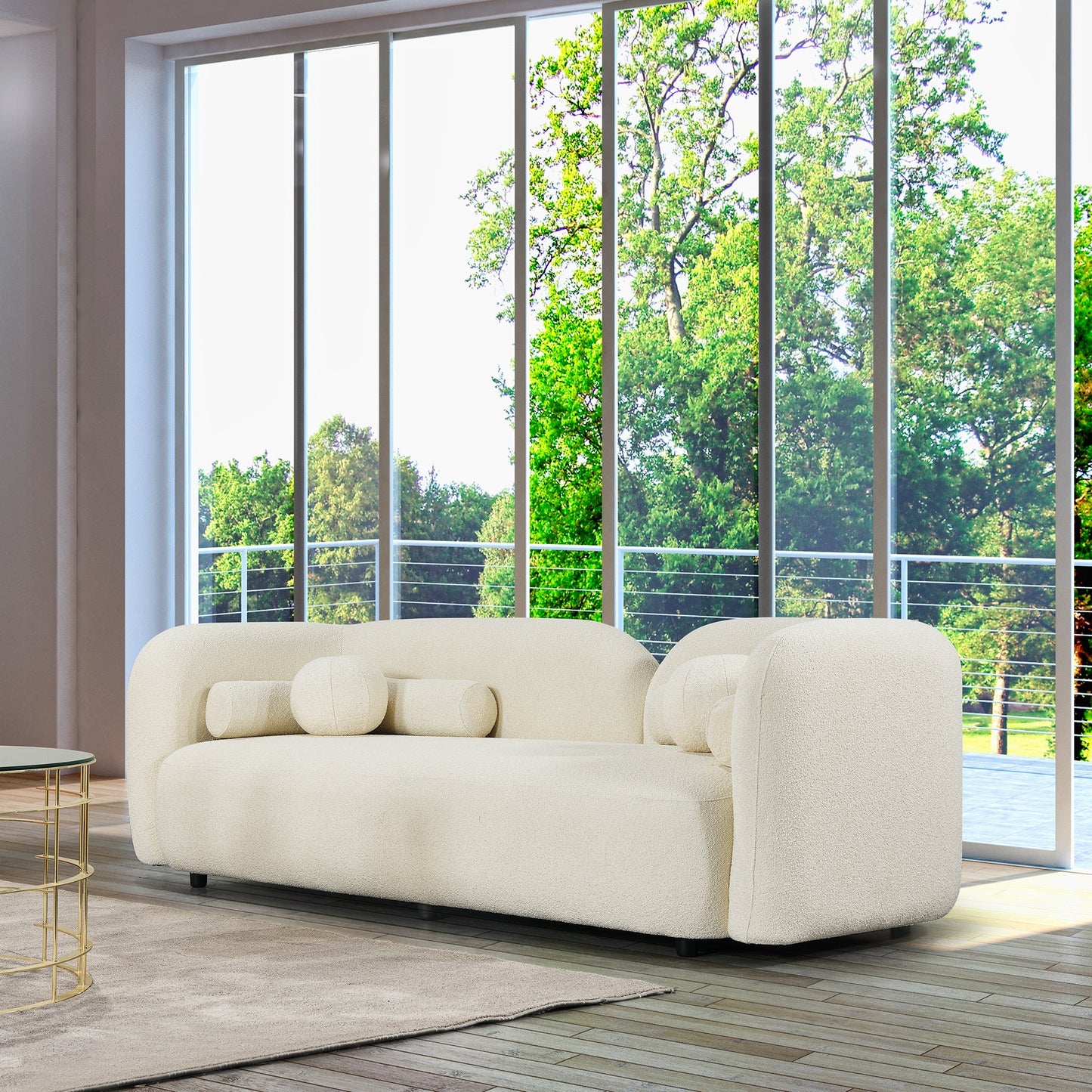 Bodrum Sofa (Ivory Boucle)