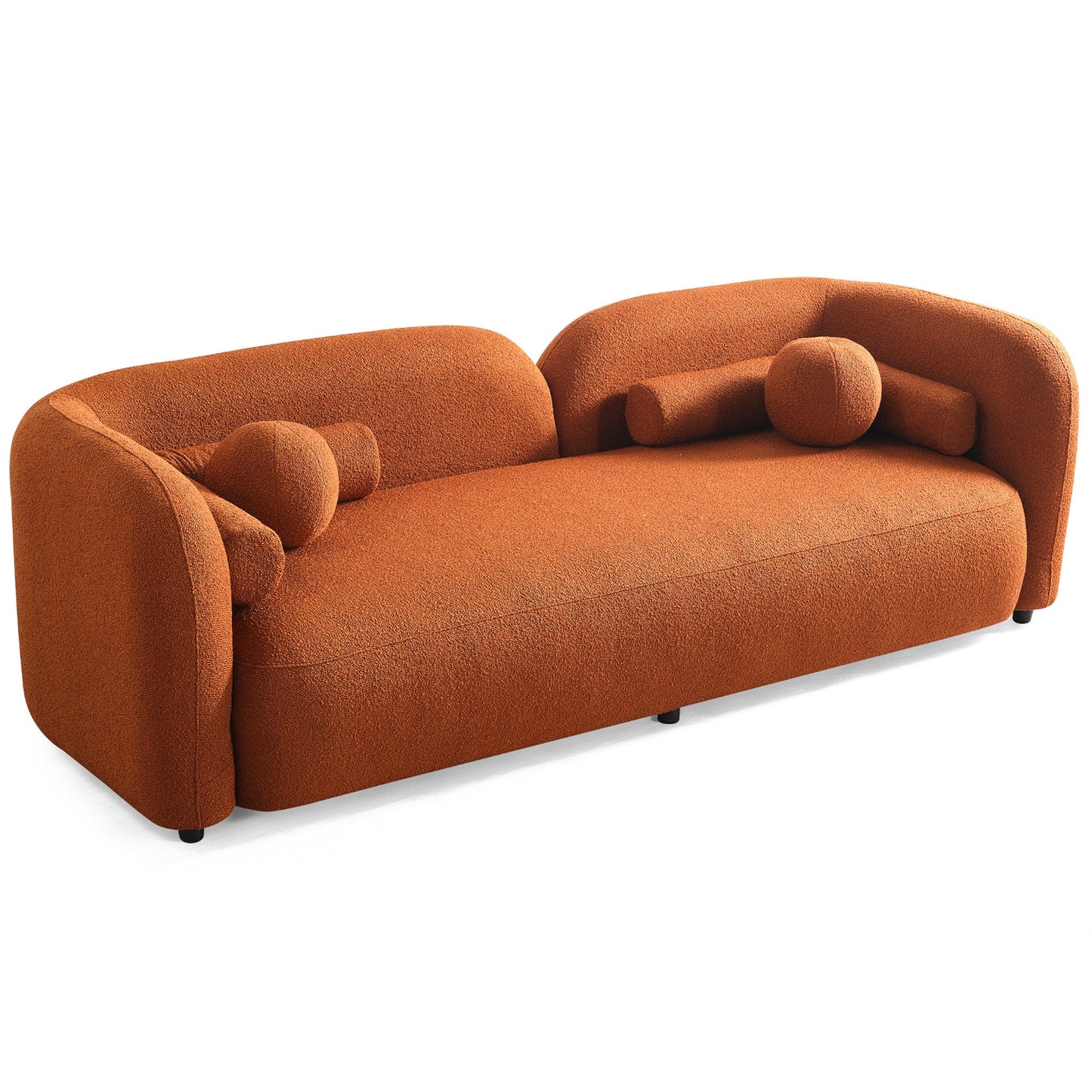 Bodrum Sofa (Burnt Orange Boucle)