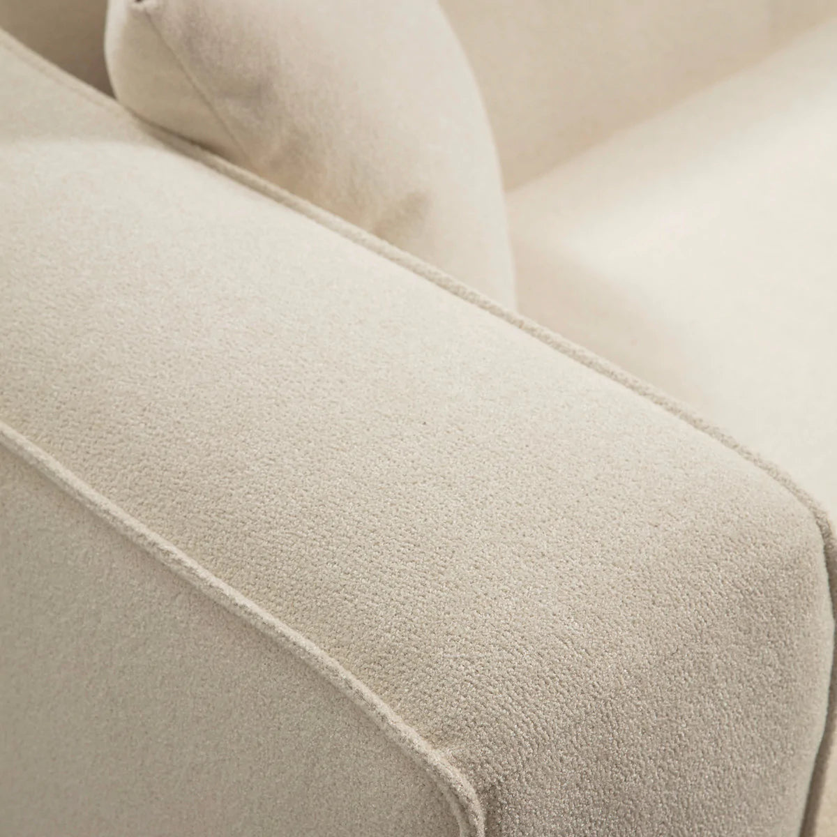 Barcelona Modern Boucle Sofa (Cream)
