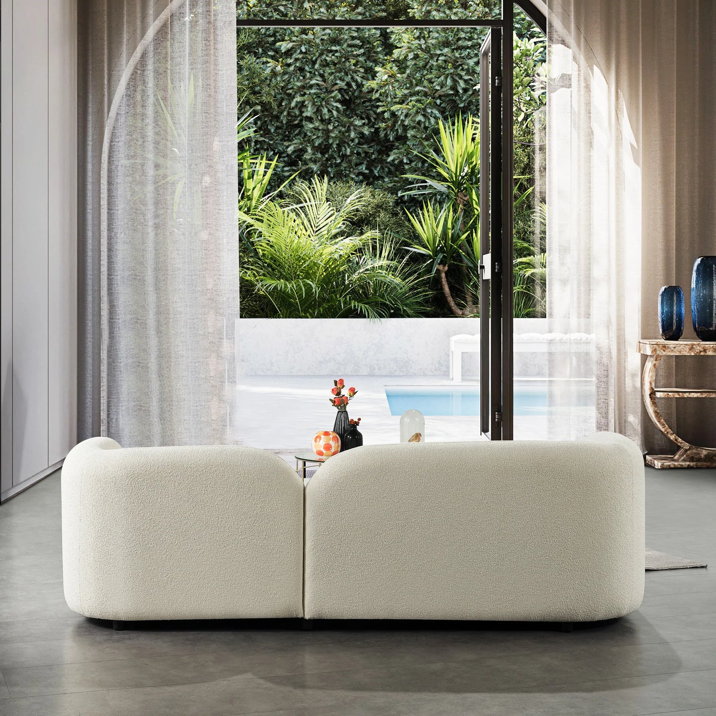 Bodrum Sofa (Ivory Boucle)