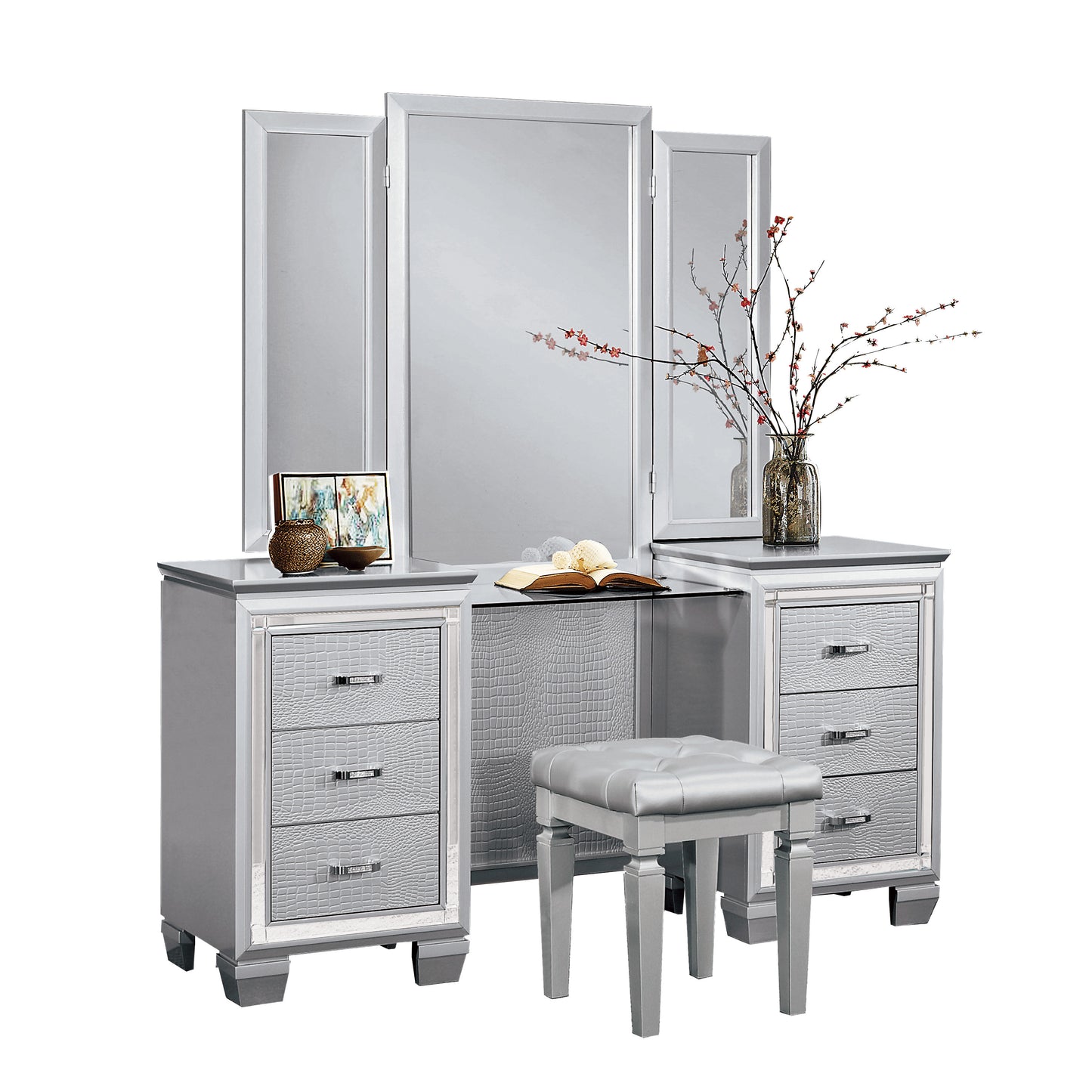 1916-15* Vanity Dresser , Mirror and Chair