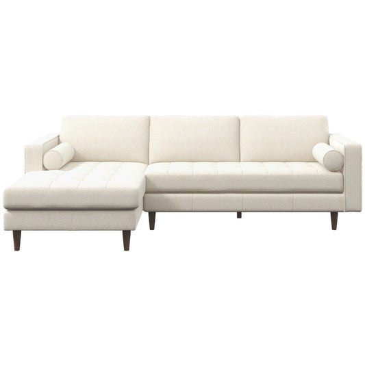 Daphne Cream Boucle L Shape Sectional Sofa (Left Facing)