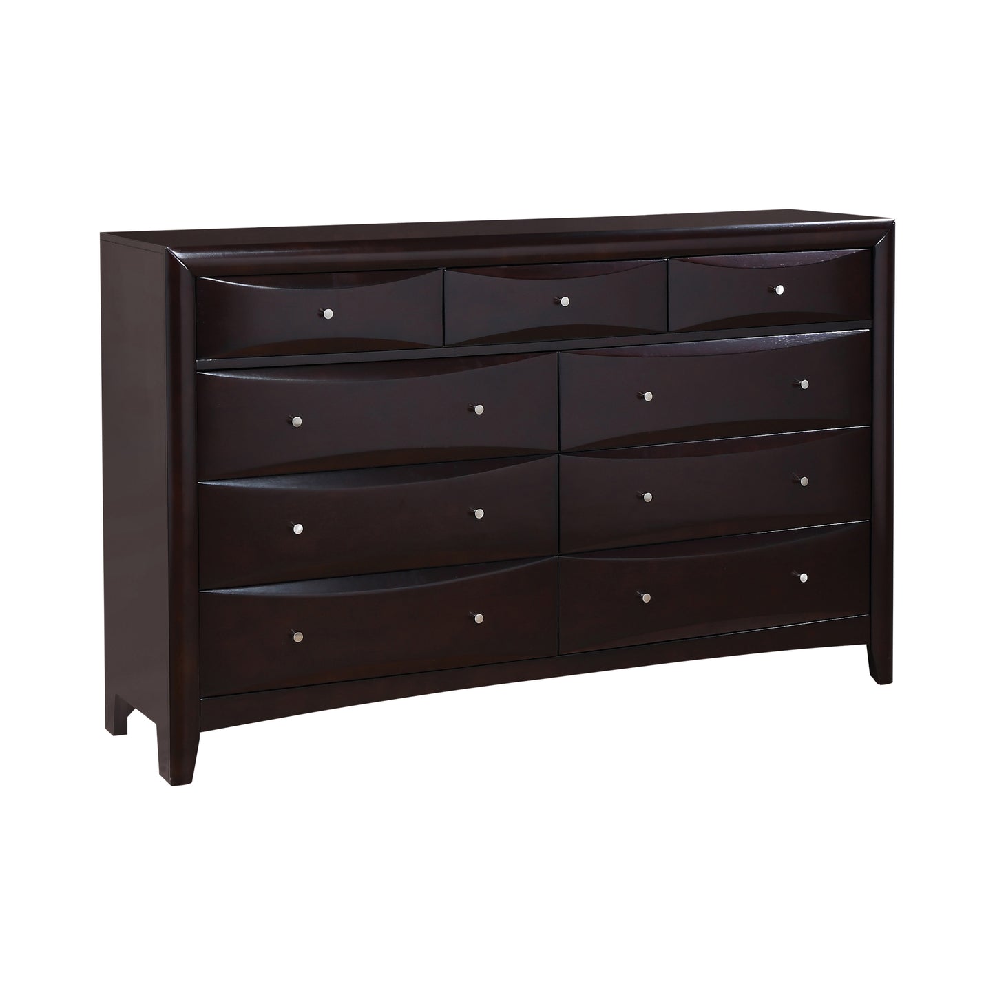 Phoenix Bedroom Set With Bookcase Headboard Deep Cappuccino - 200409