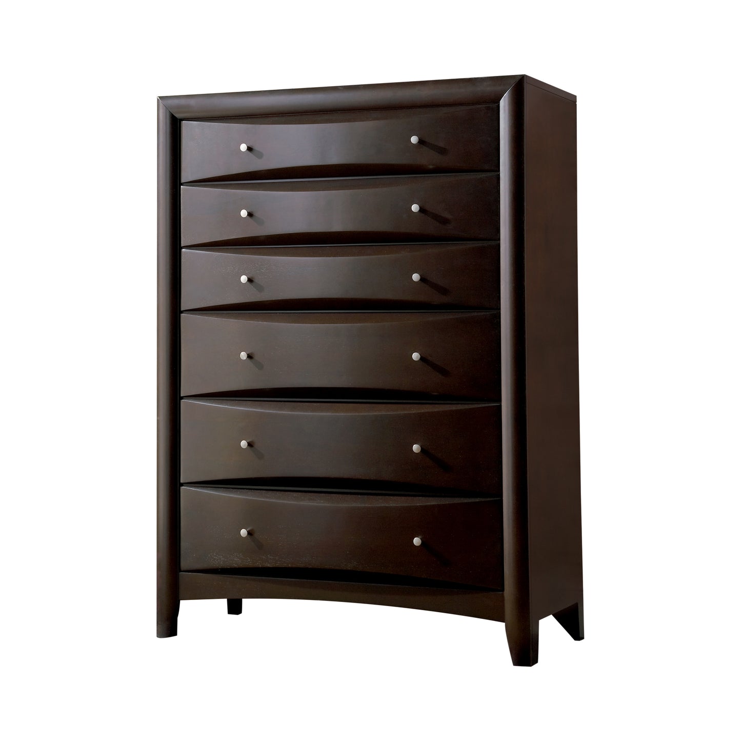 Phoenix Bedroom Set With Bookcase Headboard Deep Cappuccino - 200409