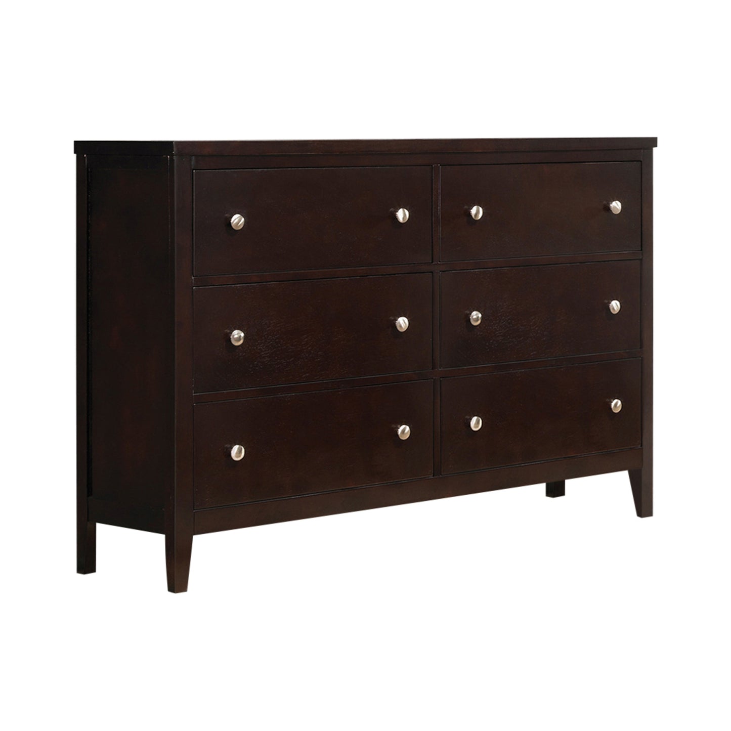 Carlton Bedroom Set With Upholstered Headboard Cappuccino - 202091K