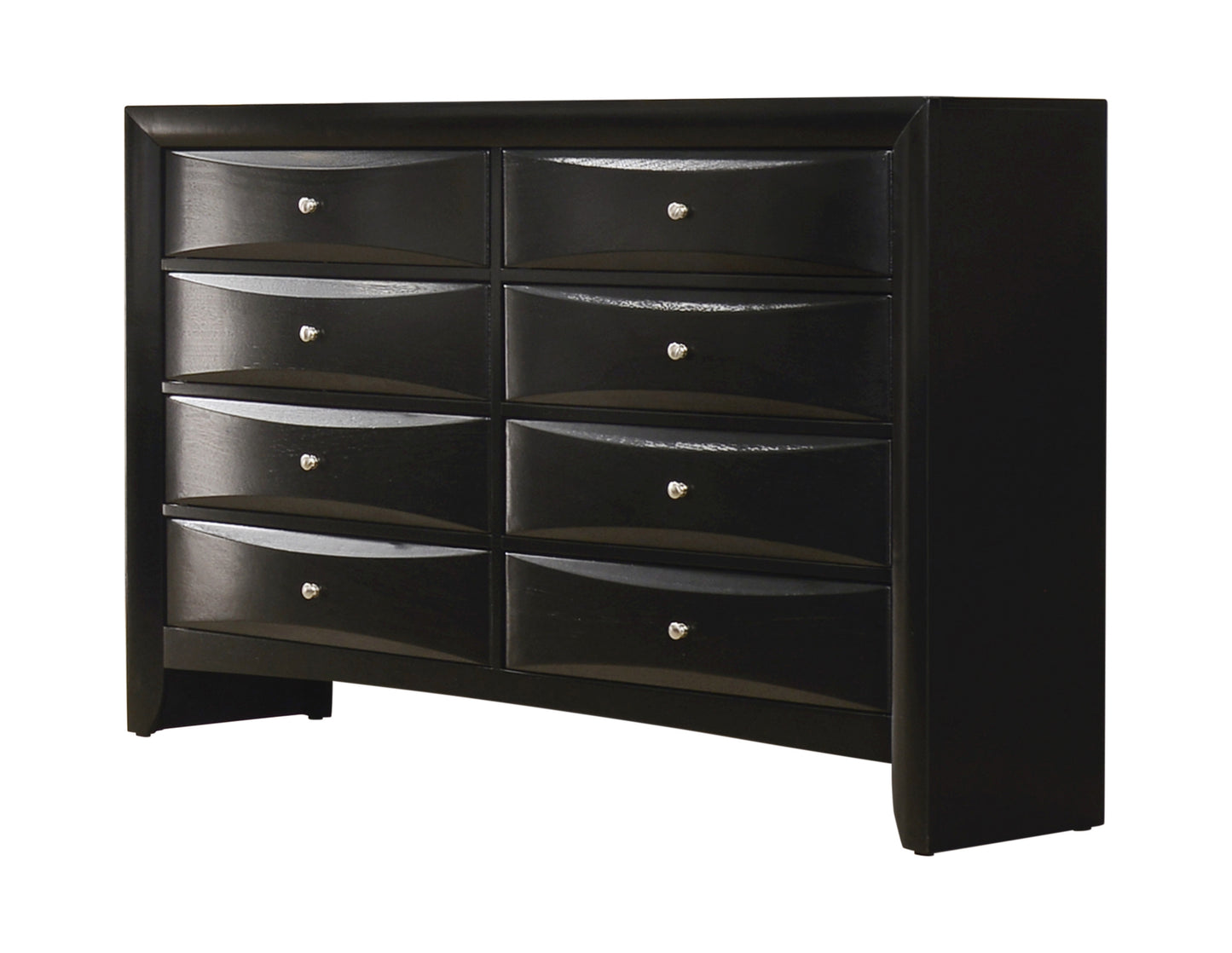 Briana Storage Bedroom Set With Bookcase Headboard Black - 202701