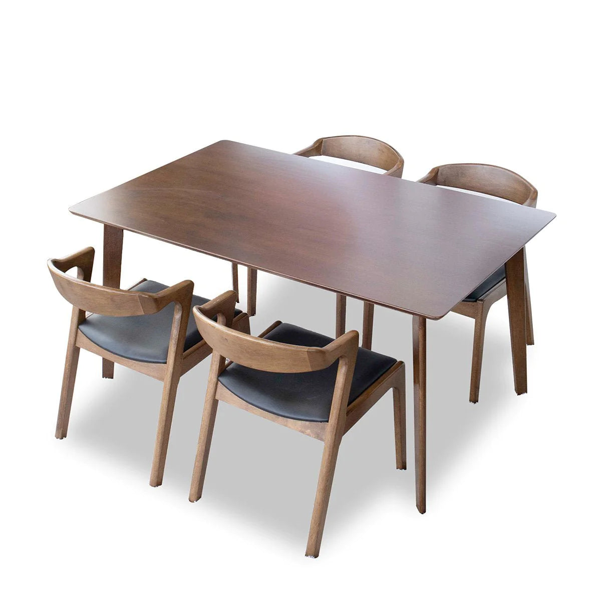 Reggie Dining Chair (Black Leather)