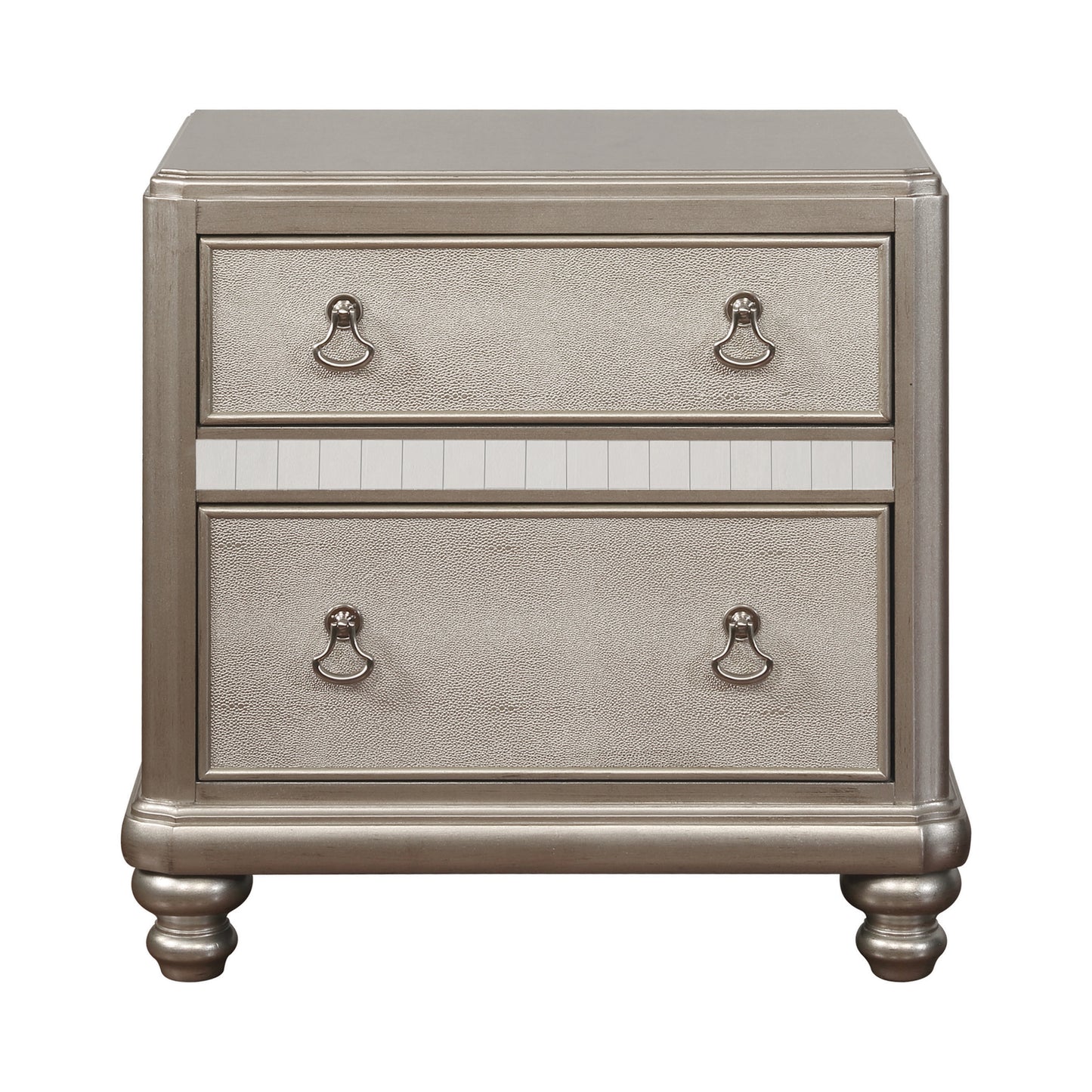 Bling Game Storage Bedroom Set Metallic Platinum - 204180