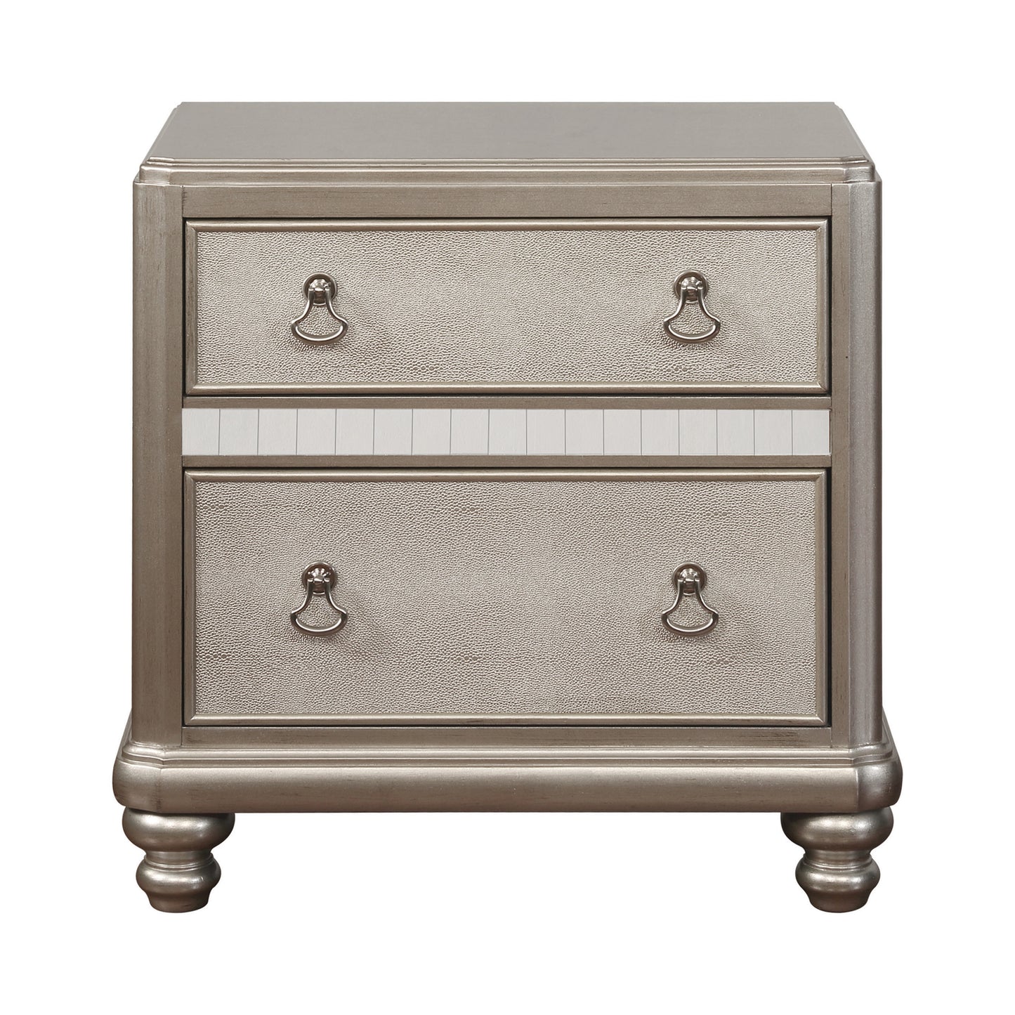 Bling Game Bedroom Set Metallic Platinum - 204181