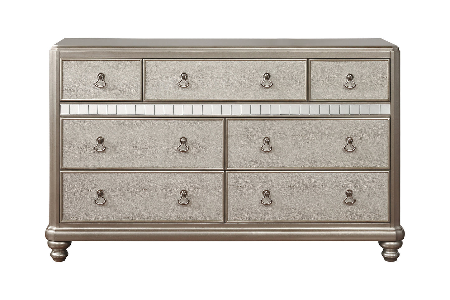 Bling Game Bedroom Set Metallic Platinum - 204181