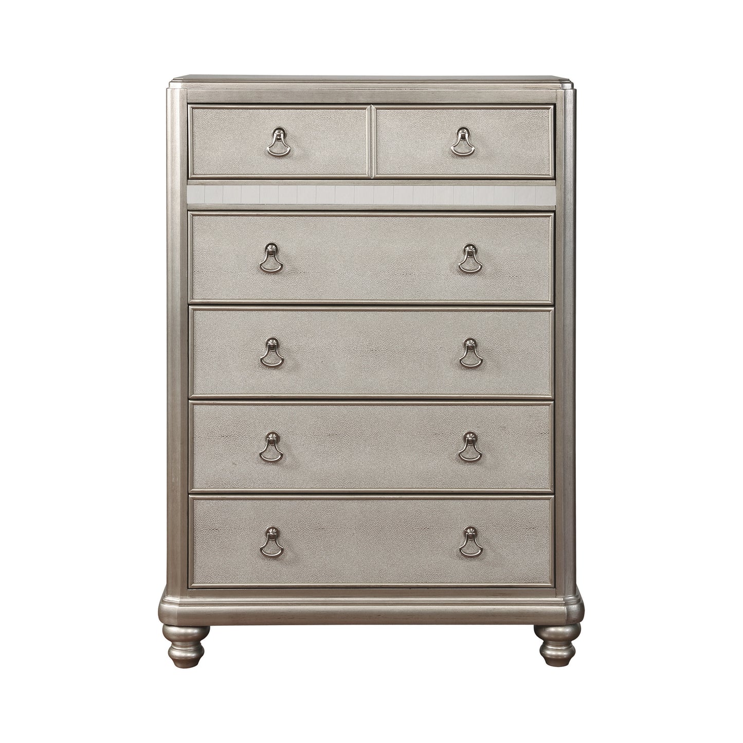 Bling Game Bedroom Set Metallic Platinum - 204181