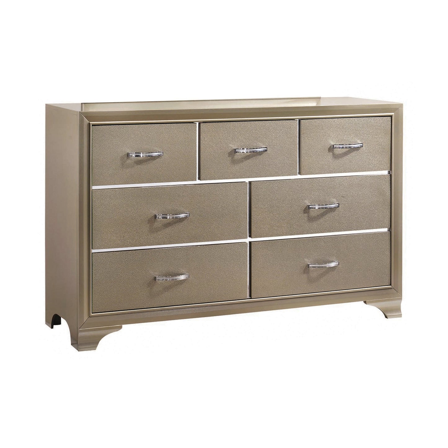 Beaumont Bedroom Set Metallic Champagne - 205291