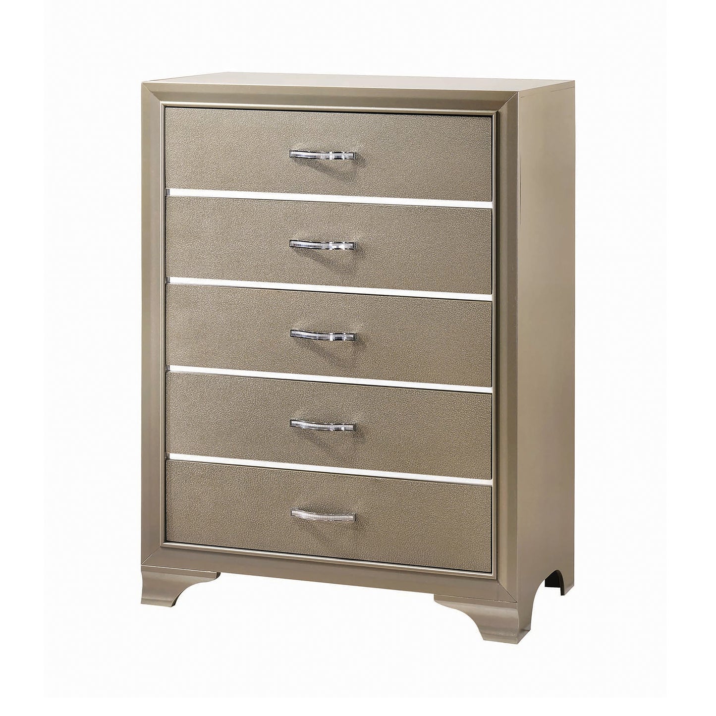 Beaumont Bedroom Set Metallic Champagne - 205291